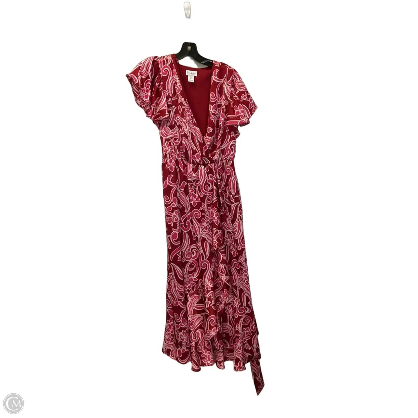 Dress Casual Maxi By Nicole Miller In Pink & Red, Size: S