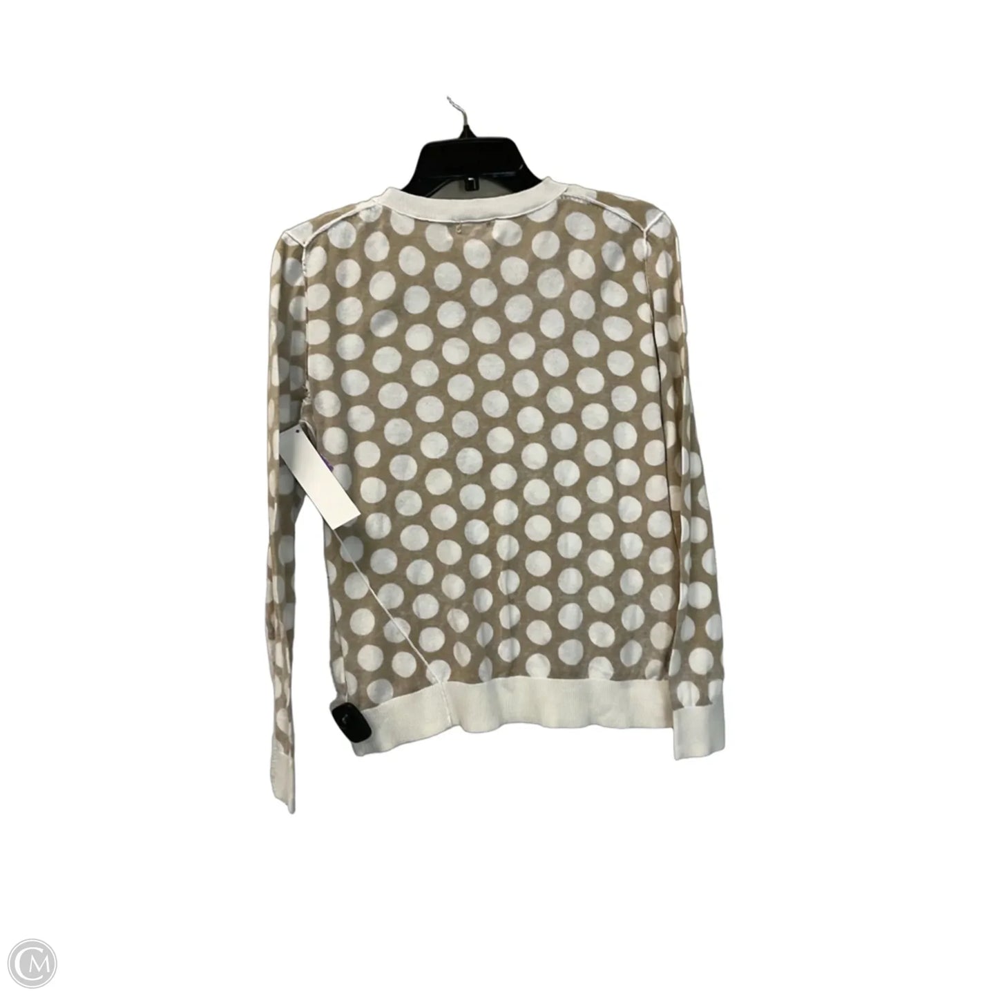 Top Long Sleeve Basic By Michael By Michael Kors In Polkadot Pattern, Size: M