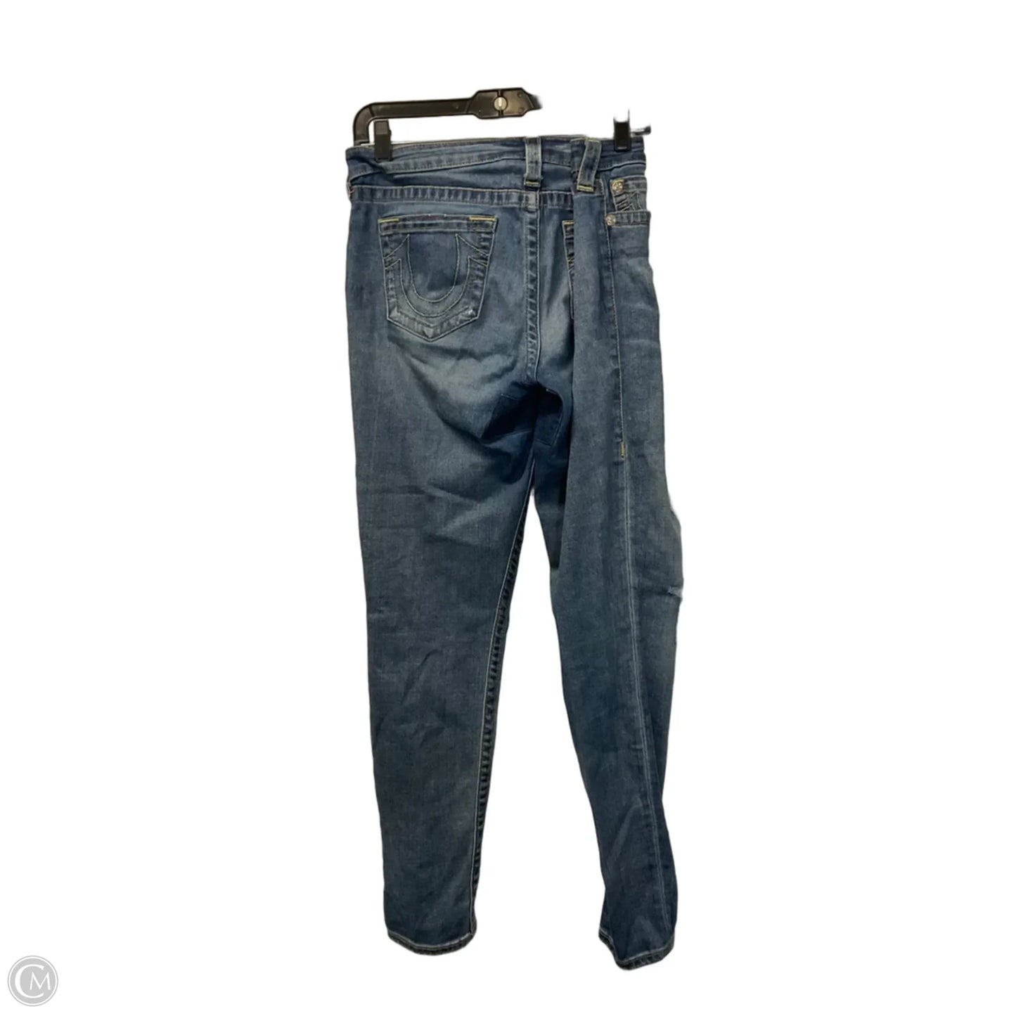 Jeans Skinny By True Religion In Blue Denim, Size: 10