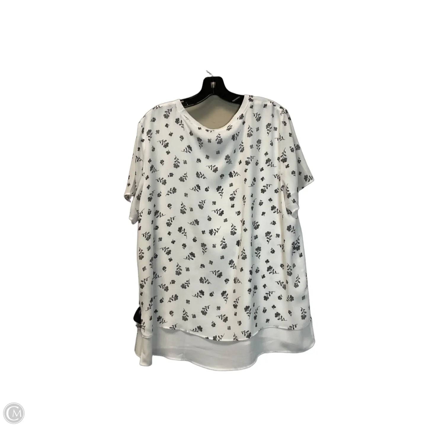 Top Short Sleeve Basic By Hilary Radley In White, Size: Xl