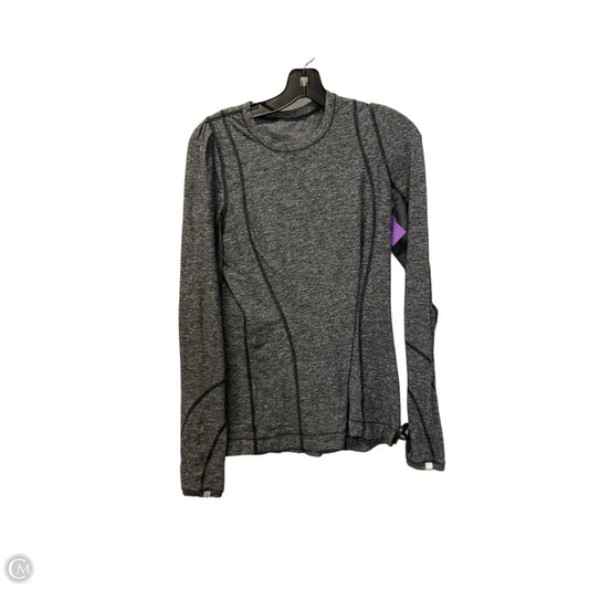 Athletic Top Long Sleeve Crewneck By Lululemon In Grey, Size: 6
