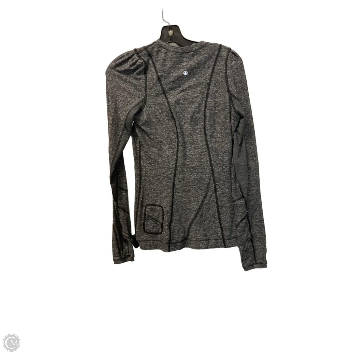 Athletic Top Long Sleeve Crewneck By Lululemon In Grey, Size: 6
