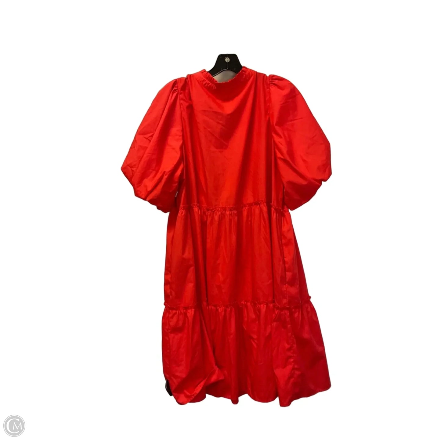 Dress Casual Midi By Chicsoul In Red, Size: 1x