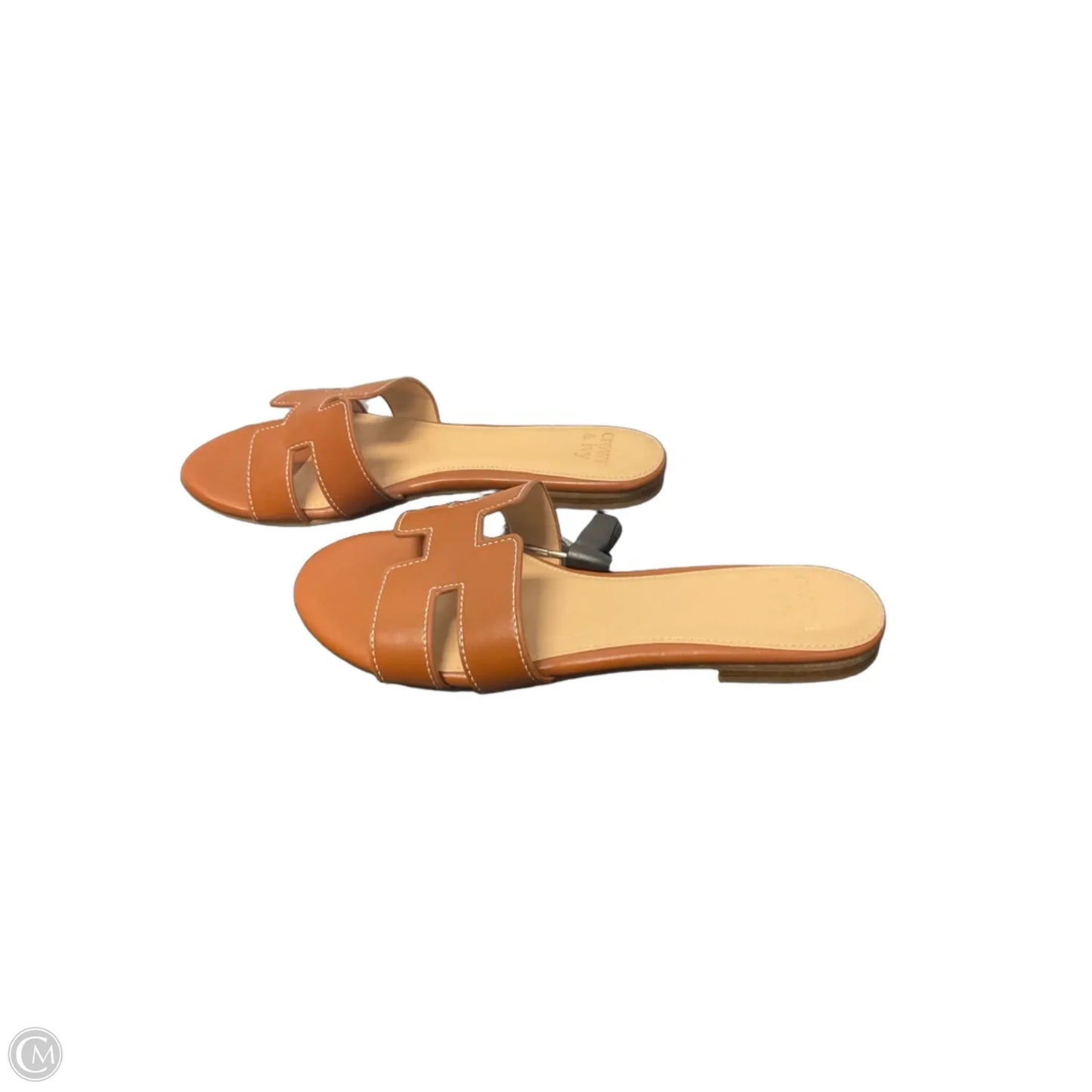 Sandals Flip Flops By Crown And Ivy In Brown, Size: 8.5