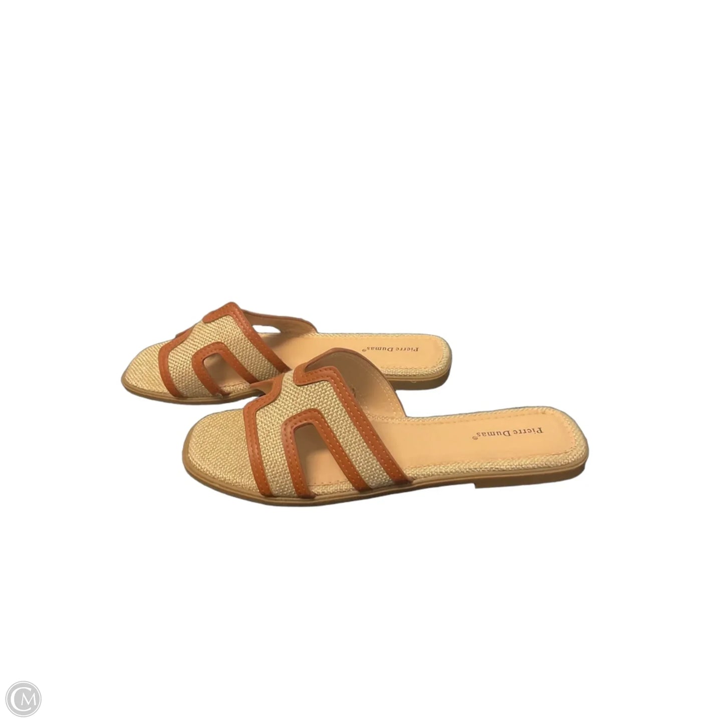 Sandals Flip Flops By Pierre Dumas In Tan, Size: 9