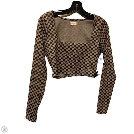 Top Long Sleeve By Altard State In Brown, Size: M