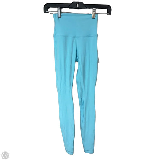 Athletic Leggings By Lululemon In Blue, Size: Xs