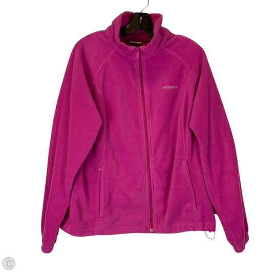 Jacket Fleece By Columbia In Pink, Size: Xl