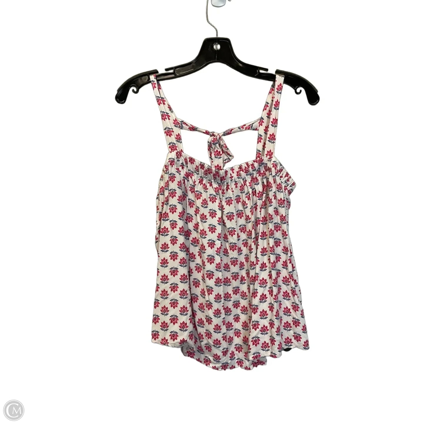 Top Sleeveless By Old Navy In Pink & White, Size: S