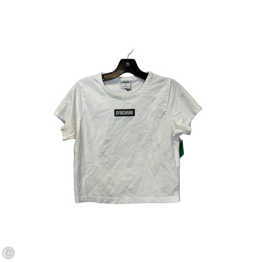 Top Short Sleeve By Gym Shark In White, Size: M