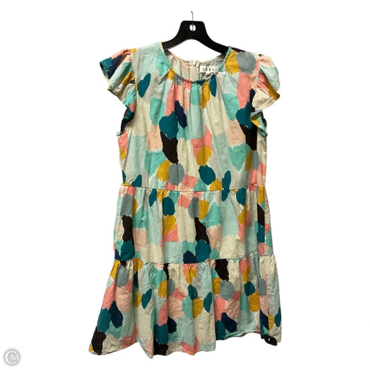 Dress Casual Short By Thml In Green & Yellow, Size: Xs