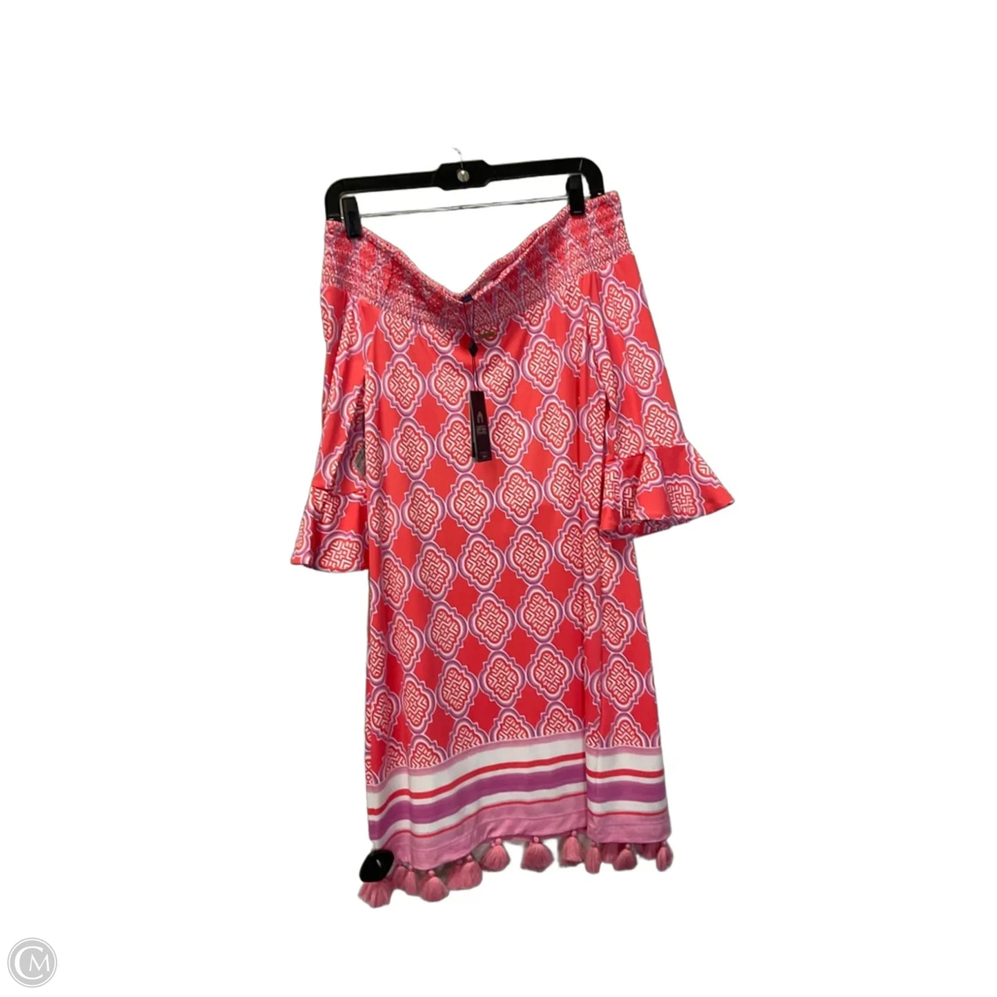 Dress Casual Short By Cabana Life In Pink, Size: M
