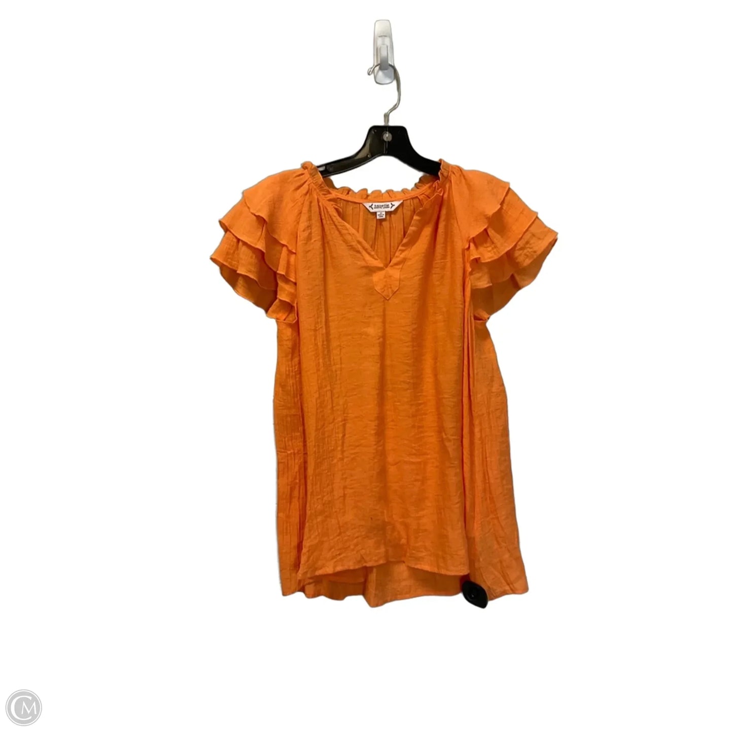 Top Short Sleeve By Nanette By Nanette Lepore In Orange, Size: M