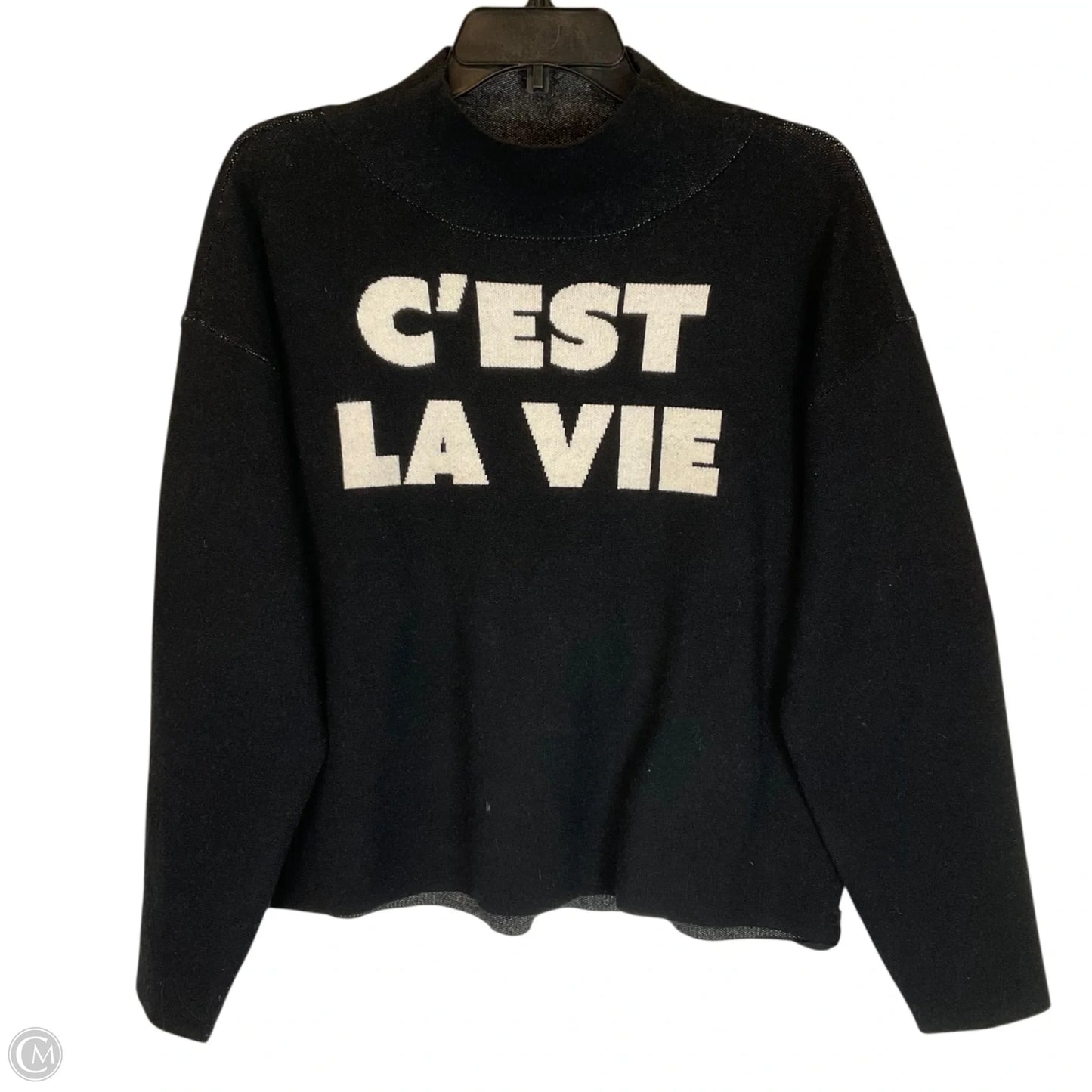 Top Long Sleeve By Maeve In Black, Size: M