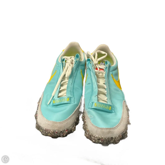Shoes Athletic By Nike In Blue & Yellow, Size: 9