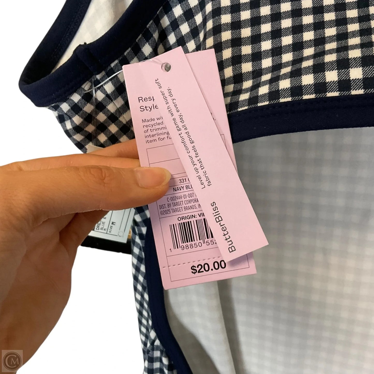 Dress Casual Short By Wild Fable In Blue & White, Size: M