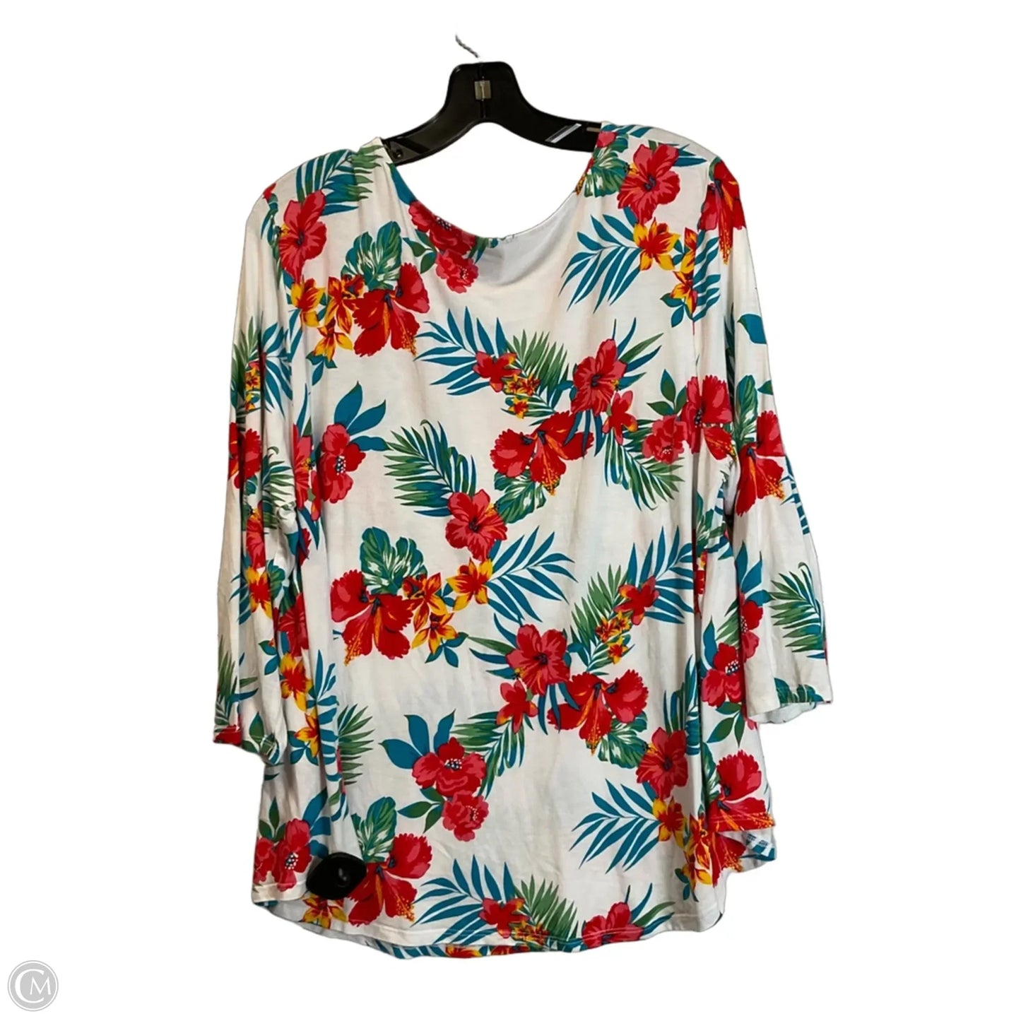 Top Long Sleeve By Ruby Rd In Blue & Red, Size: Xl