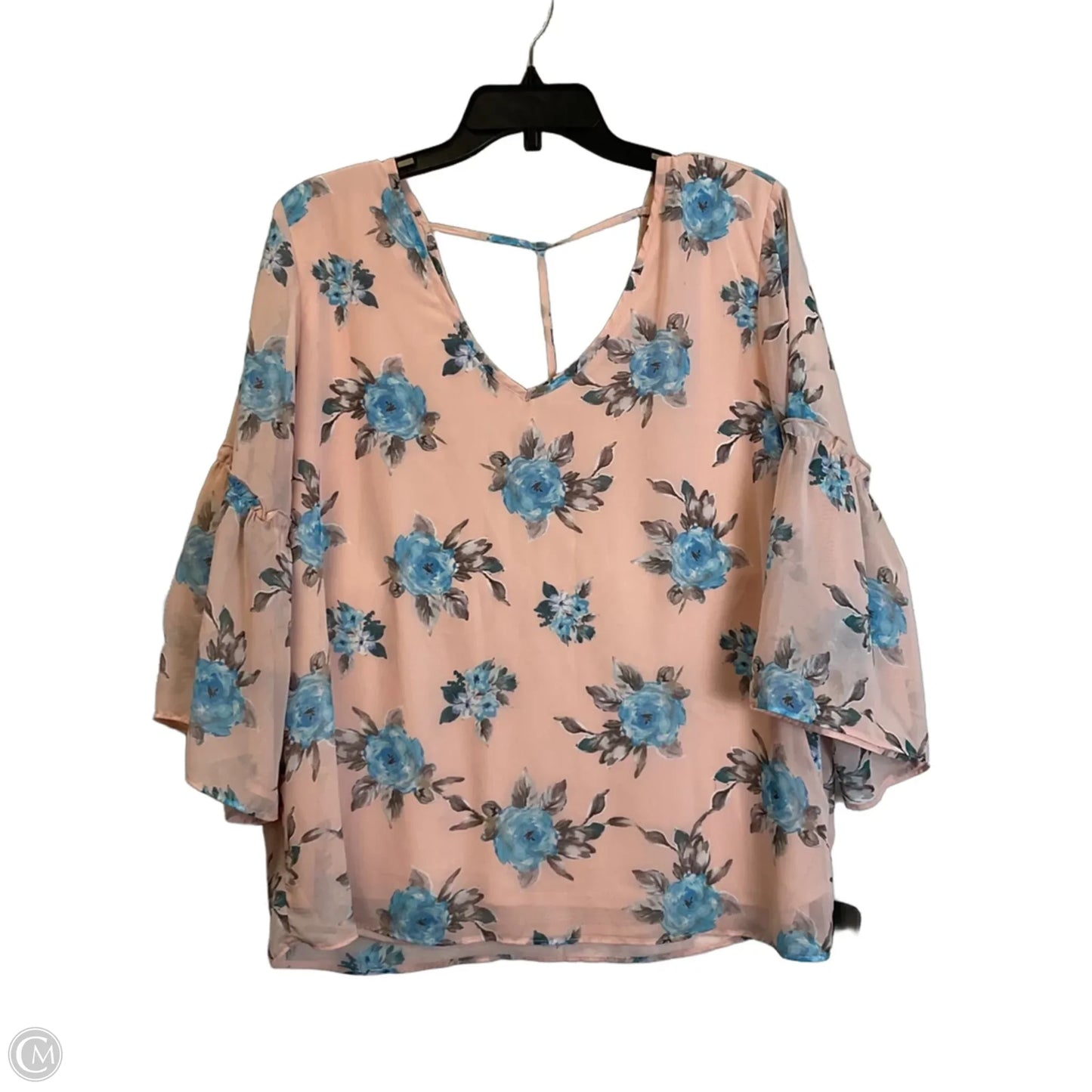 Top Long Sleeve By Charming Charlie In Pink, Size: Xl