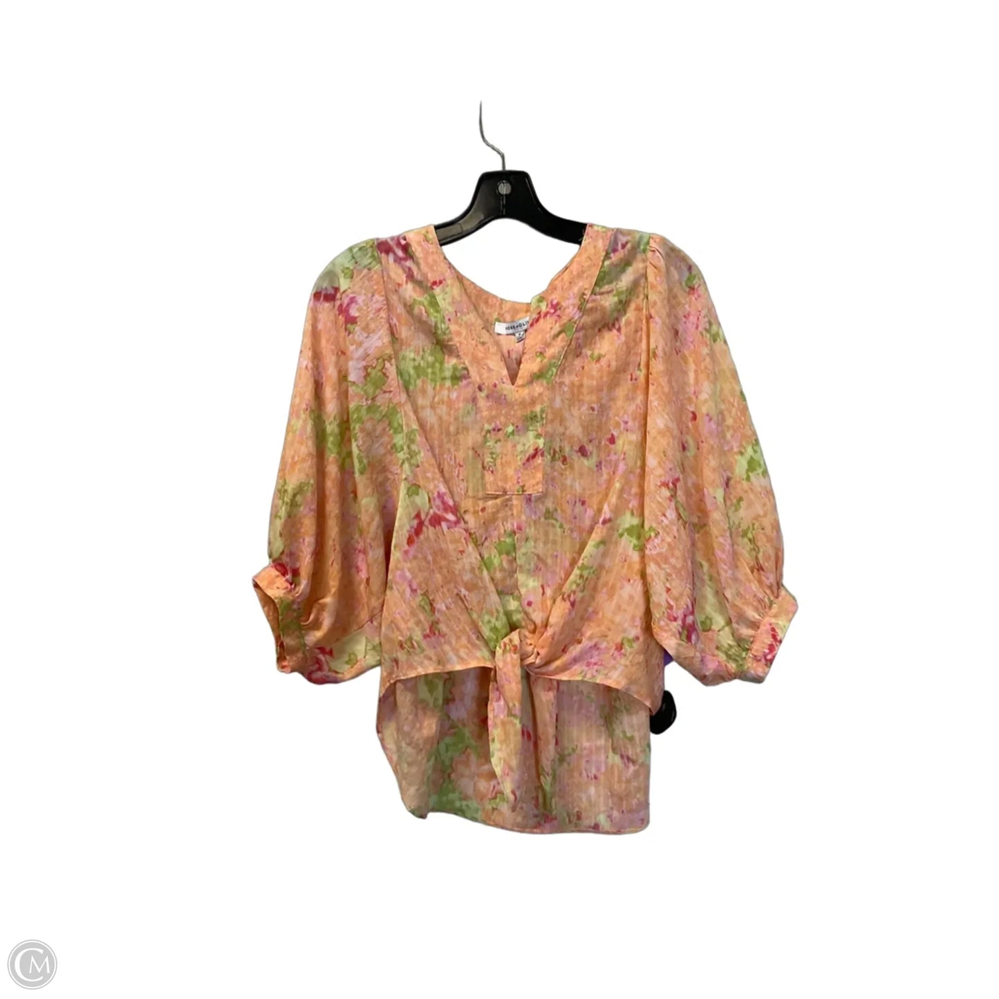 Top 3/4 Sleeve By Rose And Olive In Orange, Size: M