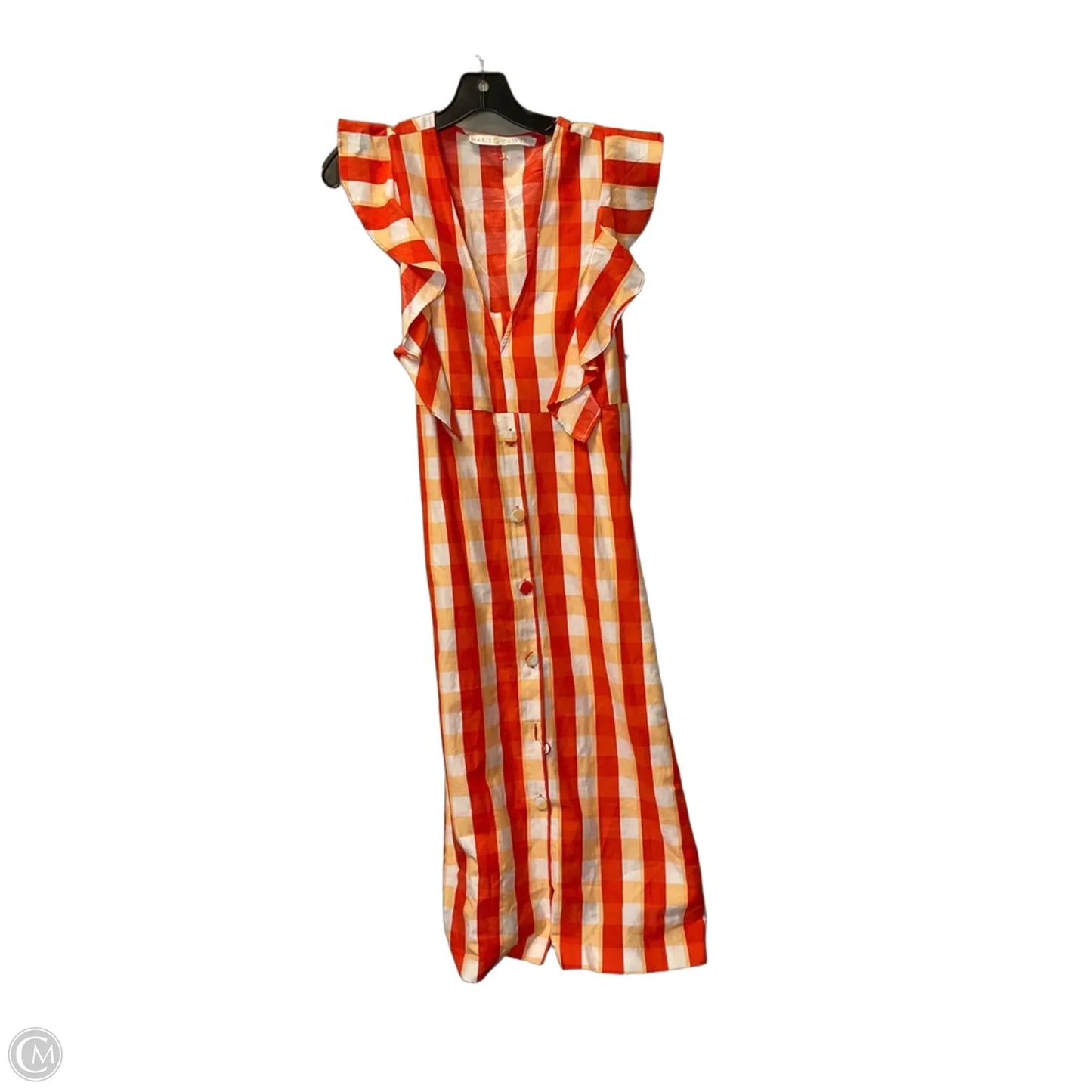Dress Casual Midi By Marie Oliver In Orange, Size: S