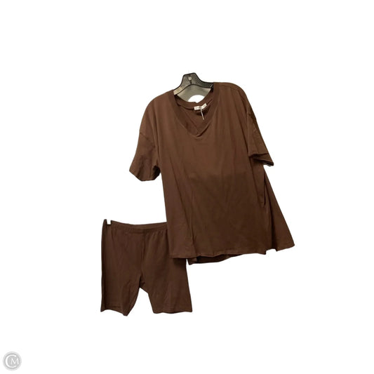 Shorts Set By Zenana In Brown, Size: M