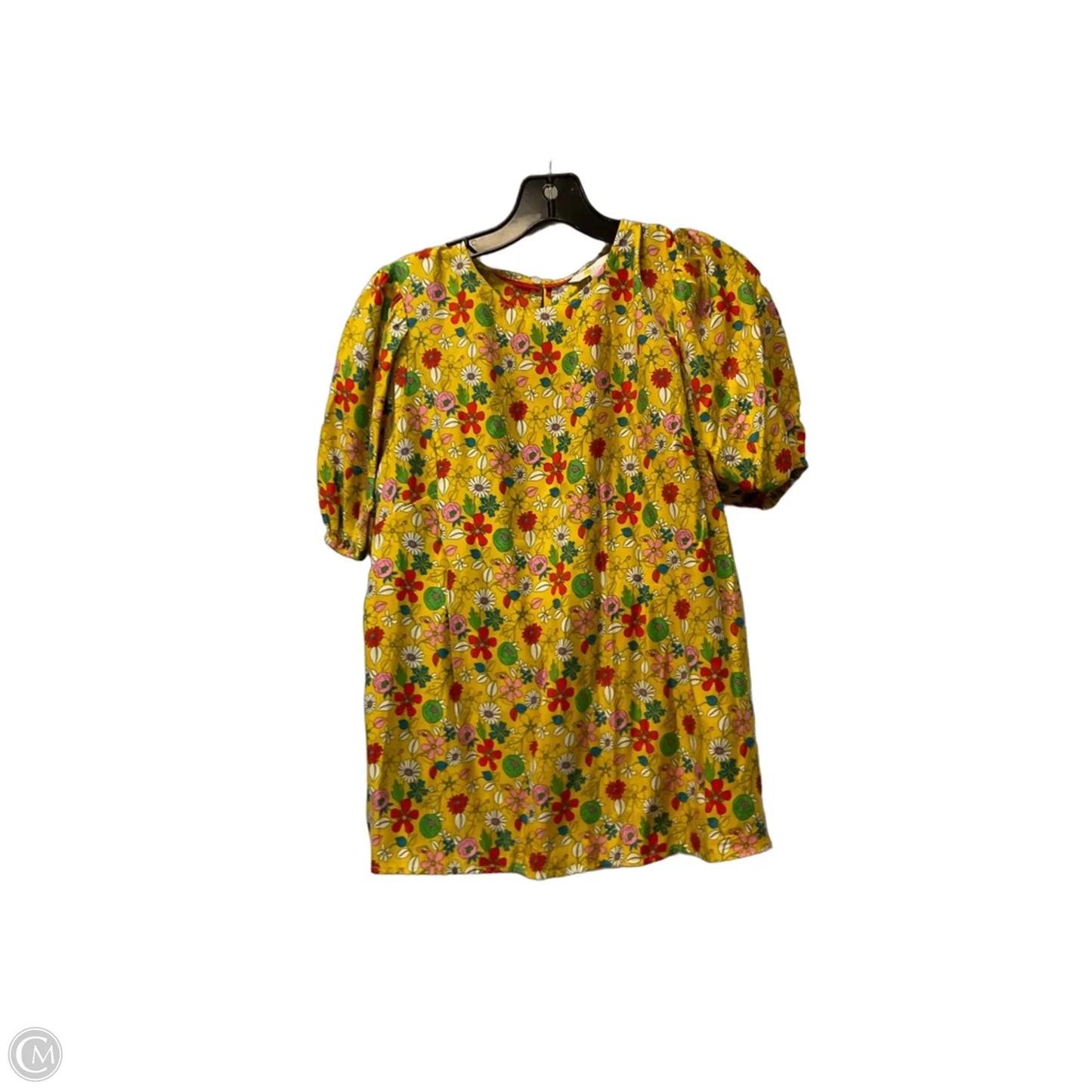 Top Short Sleeve By Boden In Yellow, Size: M