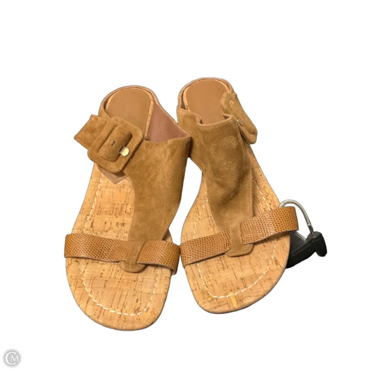 Shoes Heels Wedge By Donald Pliner In Brown, Size: 10