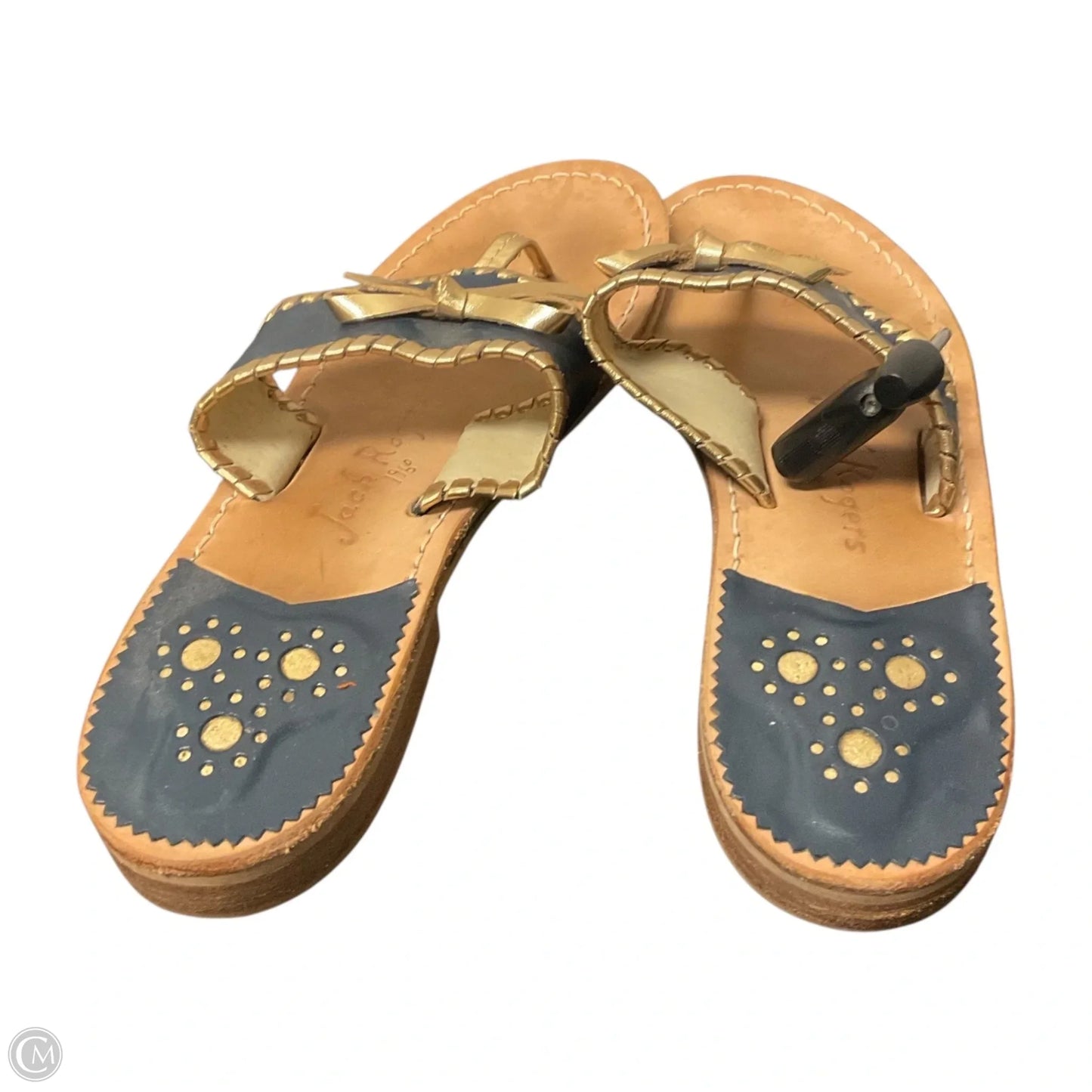 Sandals Flip Flops By Jack Rogers In Navy, Size: 6