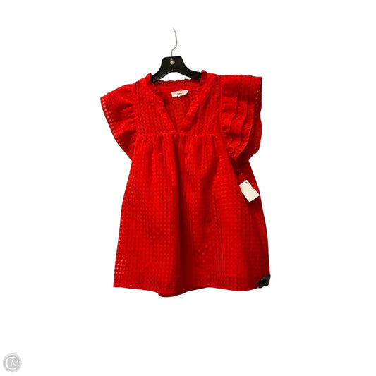 Top Sleeveless By Entro In Red, Size: S