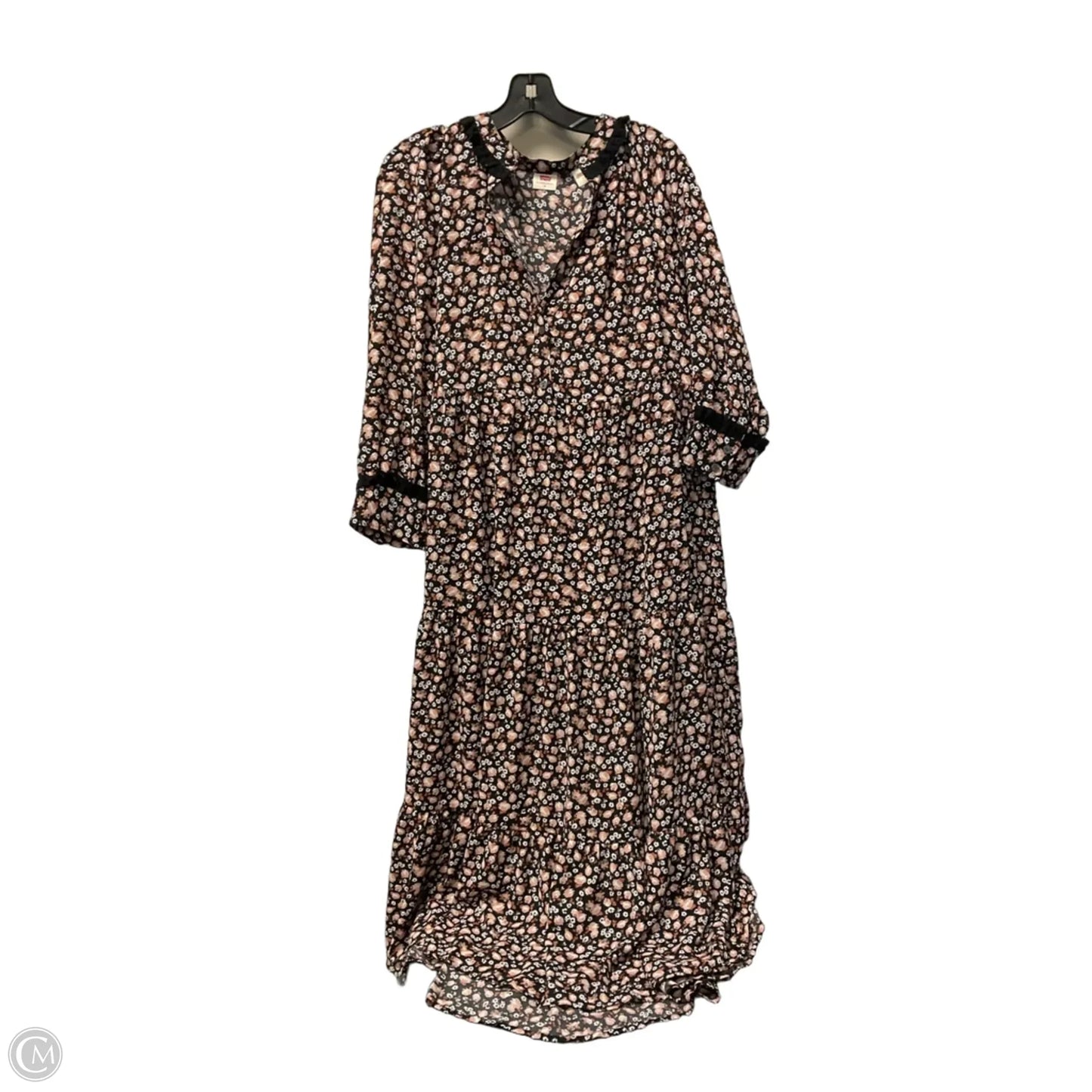 Dress Casual Maxi By Levis In Floral Print, Size: M
