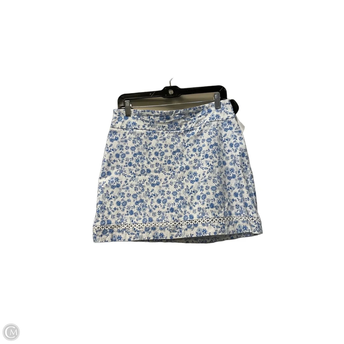 Skort By Crown And Ivy In Blue & White, Size: 10