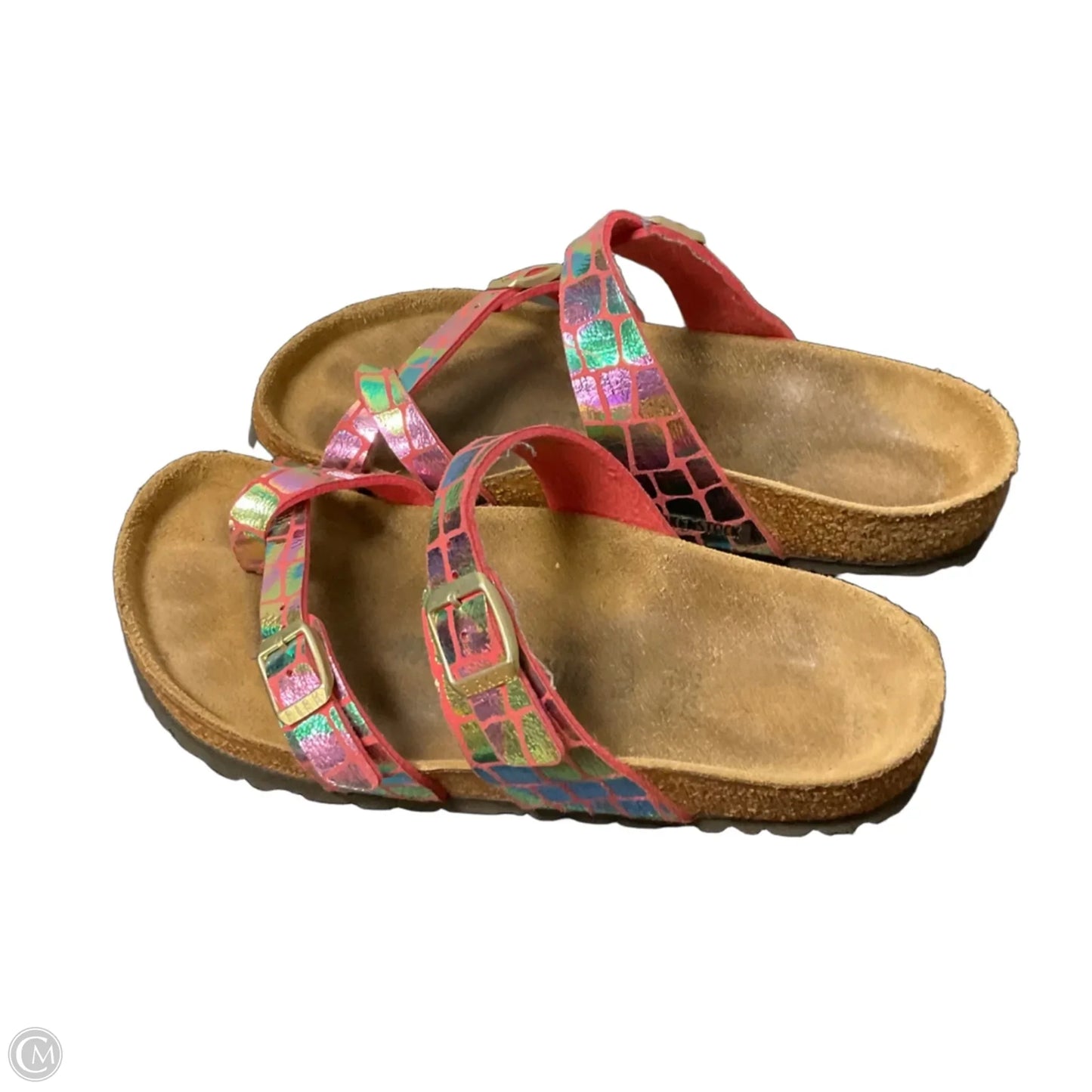 Sandals Flats By Birkenstock In Pink, Size: 6.5