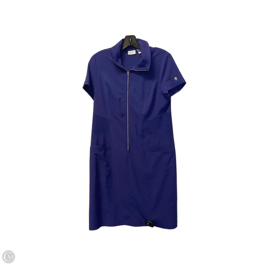 Dress Casual Midi By Zenergy By Chicos In Blue, Size: Xs