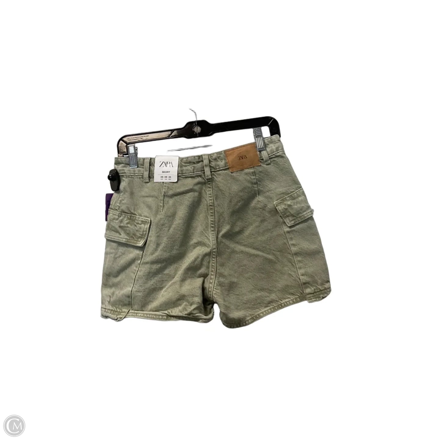 Shorts By Zara In Green, Size: Xs