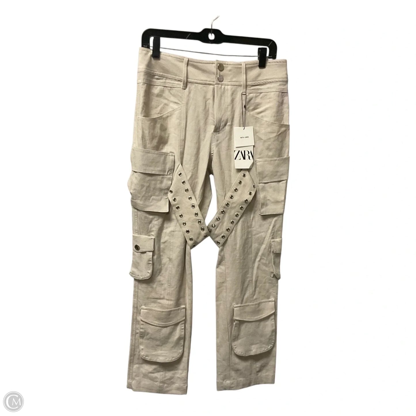 Pants Set 2pc By Zara In Beige, Size: S
