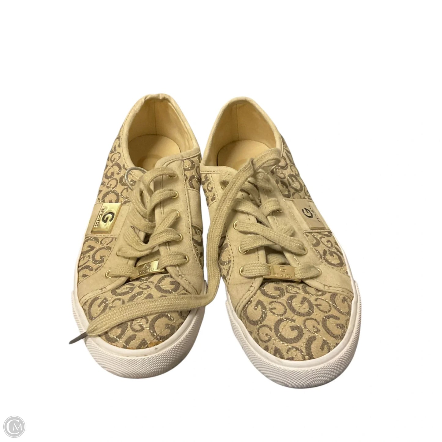 Shoes Sneakers By Guess In Tan, Size: 9.5