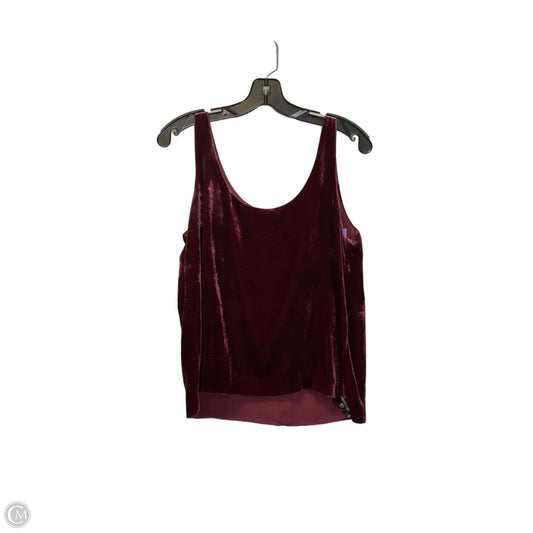 Top Sleeveless By J. Crew In Maroon, Size: 8