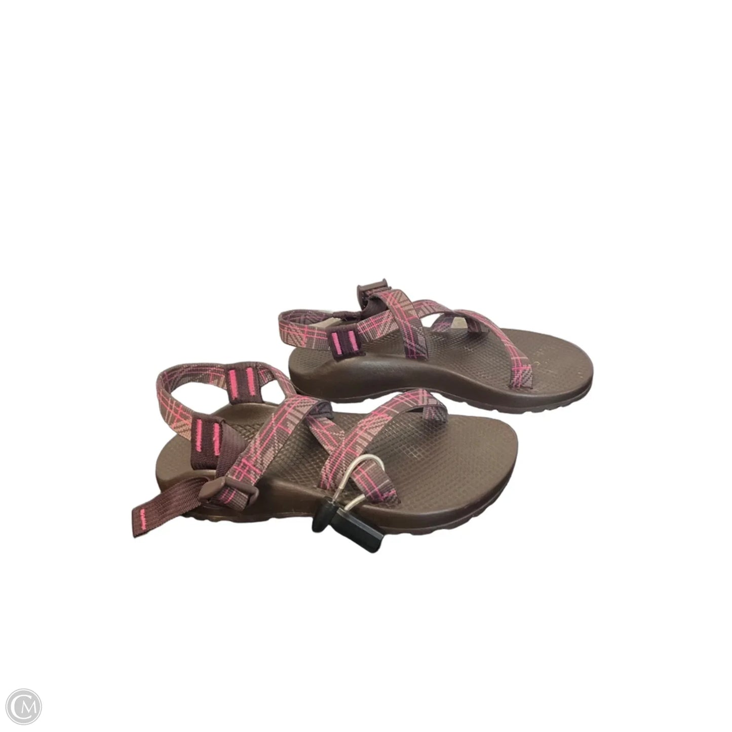 Sandals Flats By Chacos In Brown & Pink, Size: 7