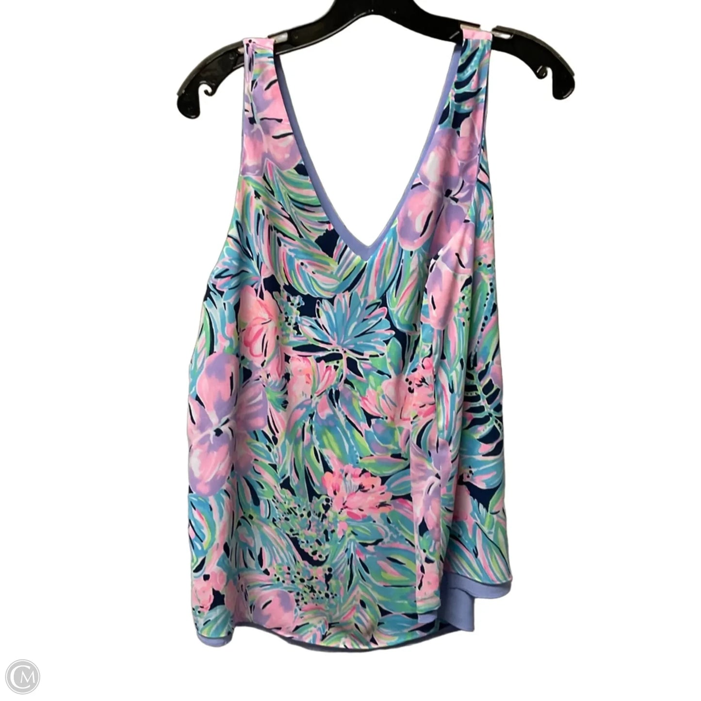 Top Sleeveless Designer By Lilly Pulitzer In Purple, Size: L