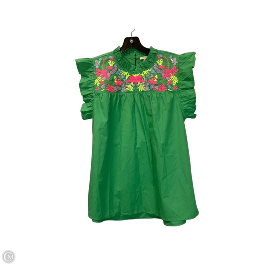 Top Short Sleeve By Jodifl In Green, Size: L