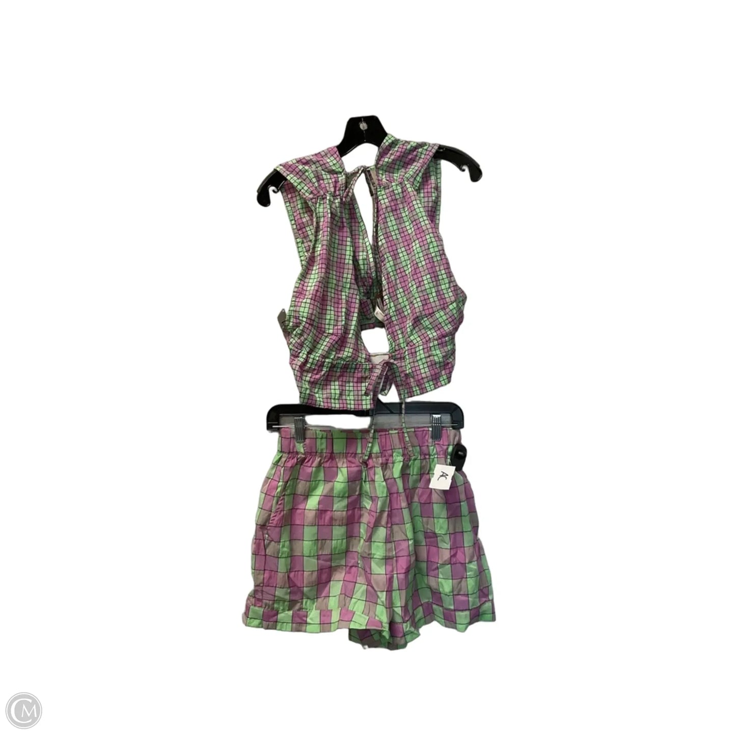 Shorts Set By Free People In Green & Purple, Size: S