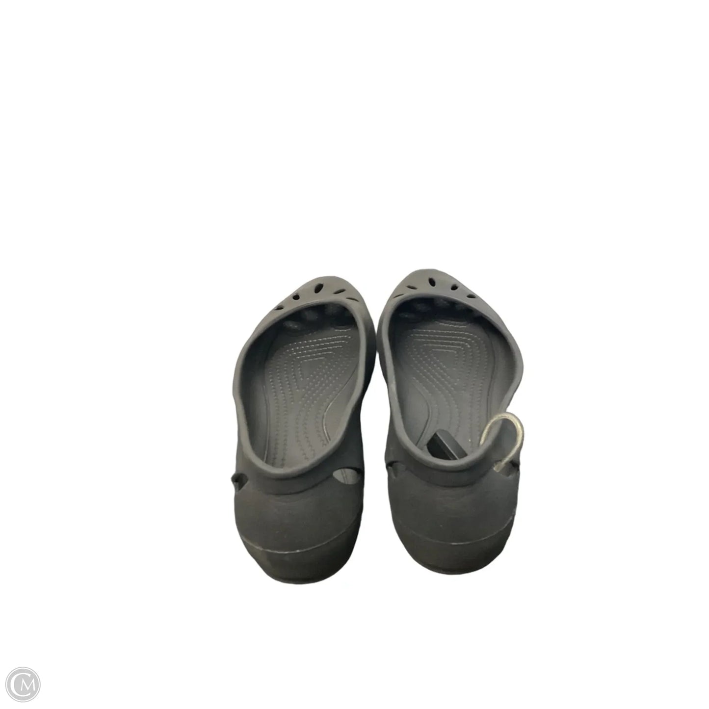 Shoes Flats By Crocs In Black, Size: 8