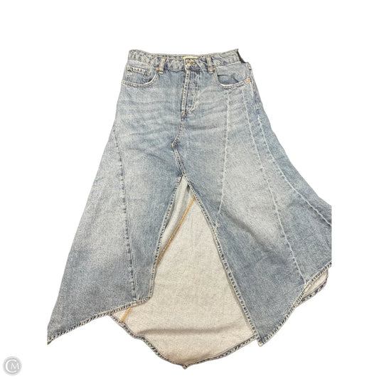 Skirt Midi By We The Free In Blue Denim, Size: 26