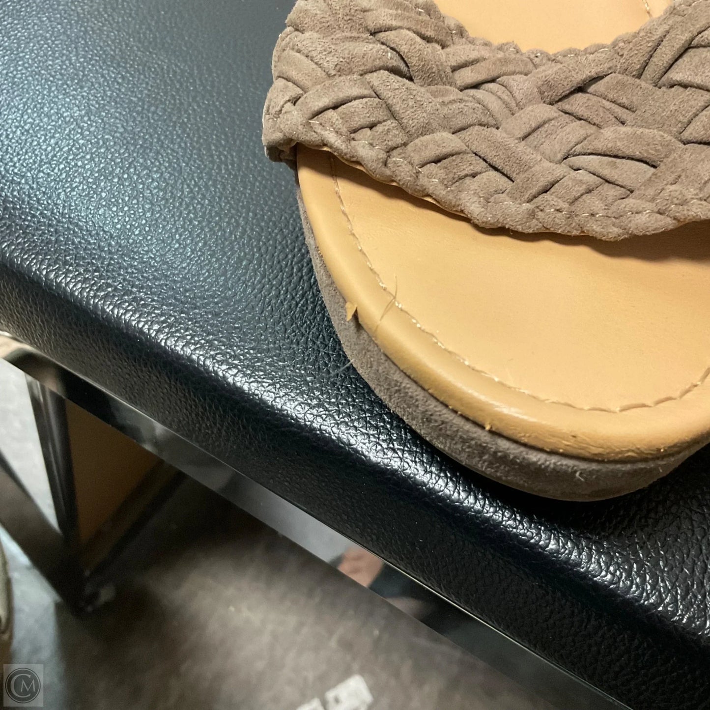 Sandals Heels Wedge By Me Too In Brown, Size: 7