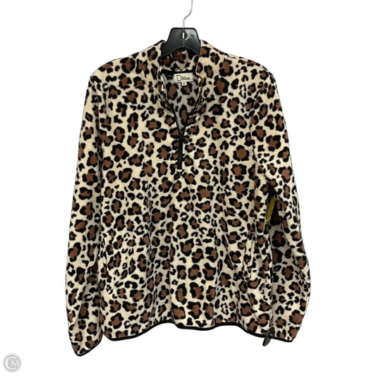 Sweatshirt Collar By Clothes Mentor In Animal Print, Size: Xl