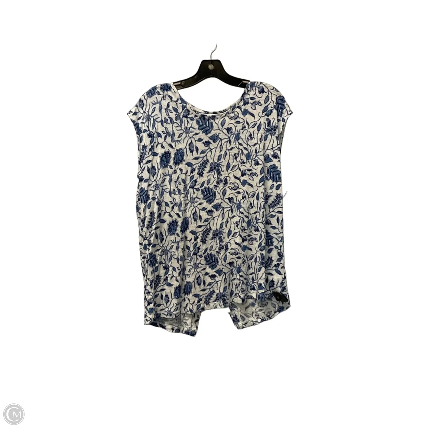 Top Short Sleeve By Rachel Zoe In Blue, Size: L