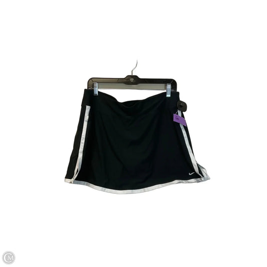 Athletic Skirt By Nike In Black, Size: L