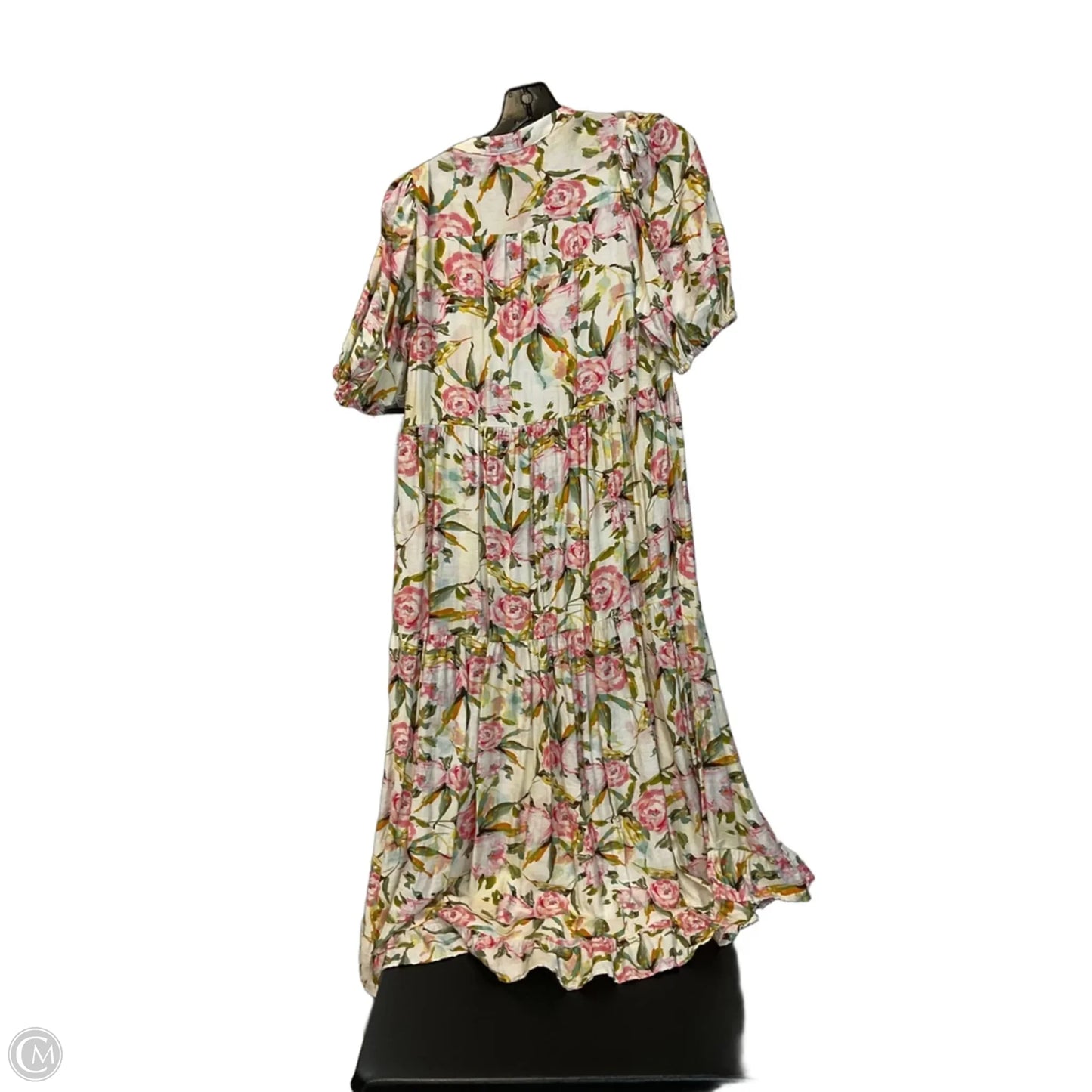 Dress Casual Maxi By Umgee In Green & Pink, Size: S