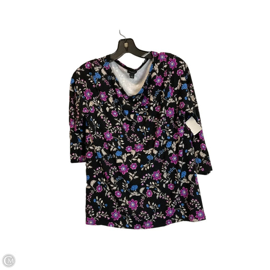 Top Long Sleeve By Ann Taylor In Black, Size: L