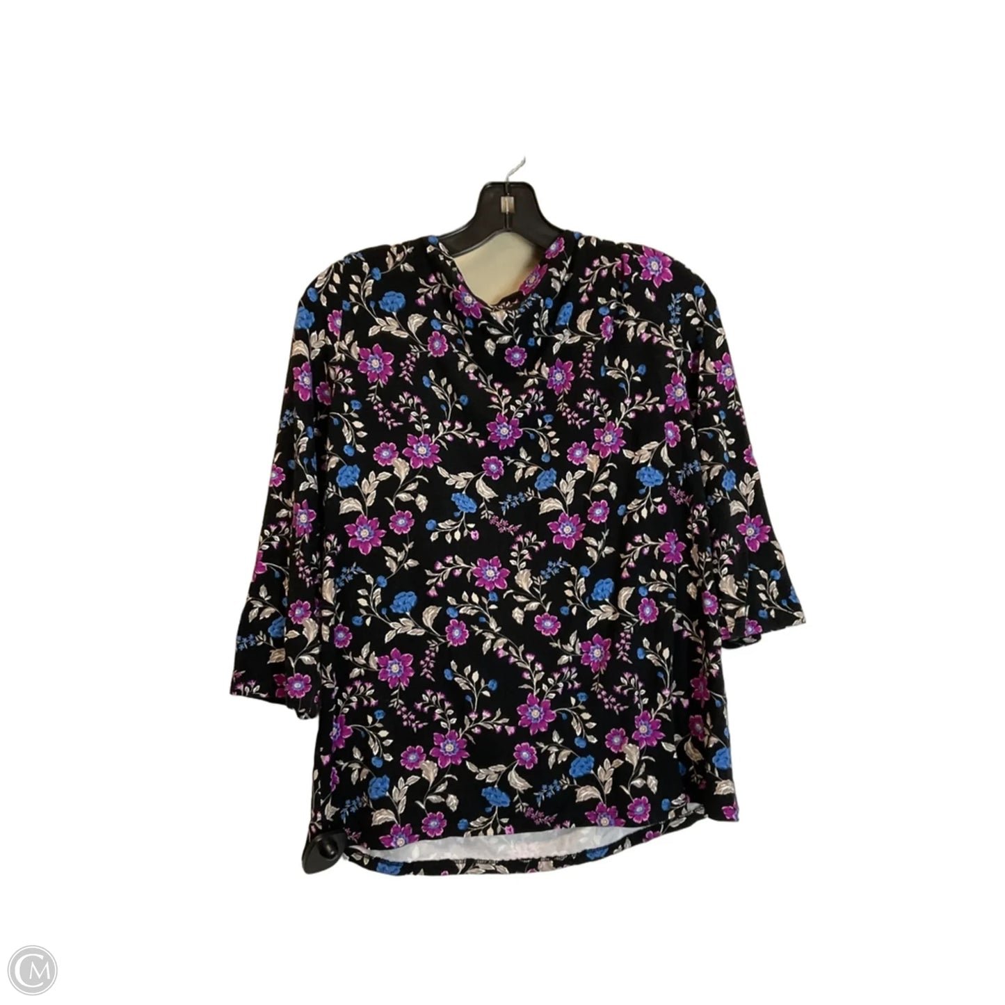 Top Long Sleeve By Ann Taylor In Black, Size: L